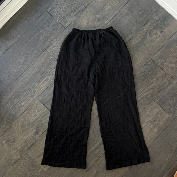Abercrombie Black Linen Pants - Size Small - Picture 5 of 6